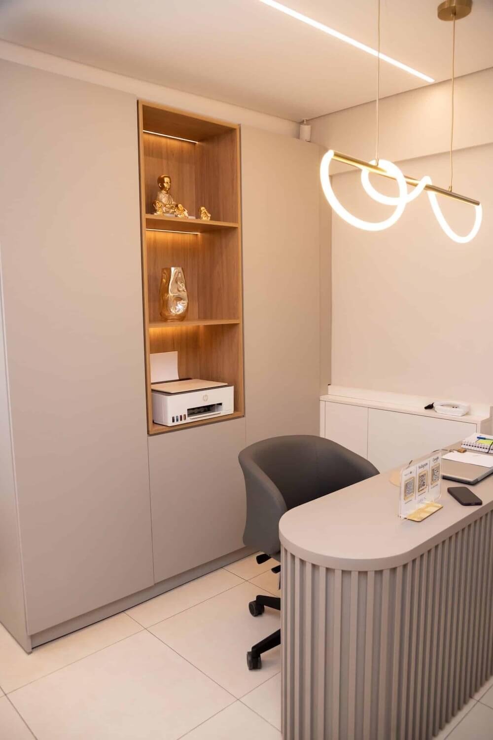 Ambiente interno da Dabus Odontologia em Bauru
